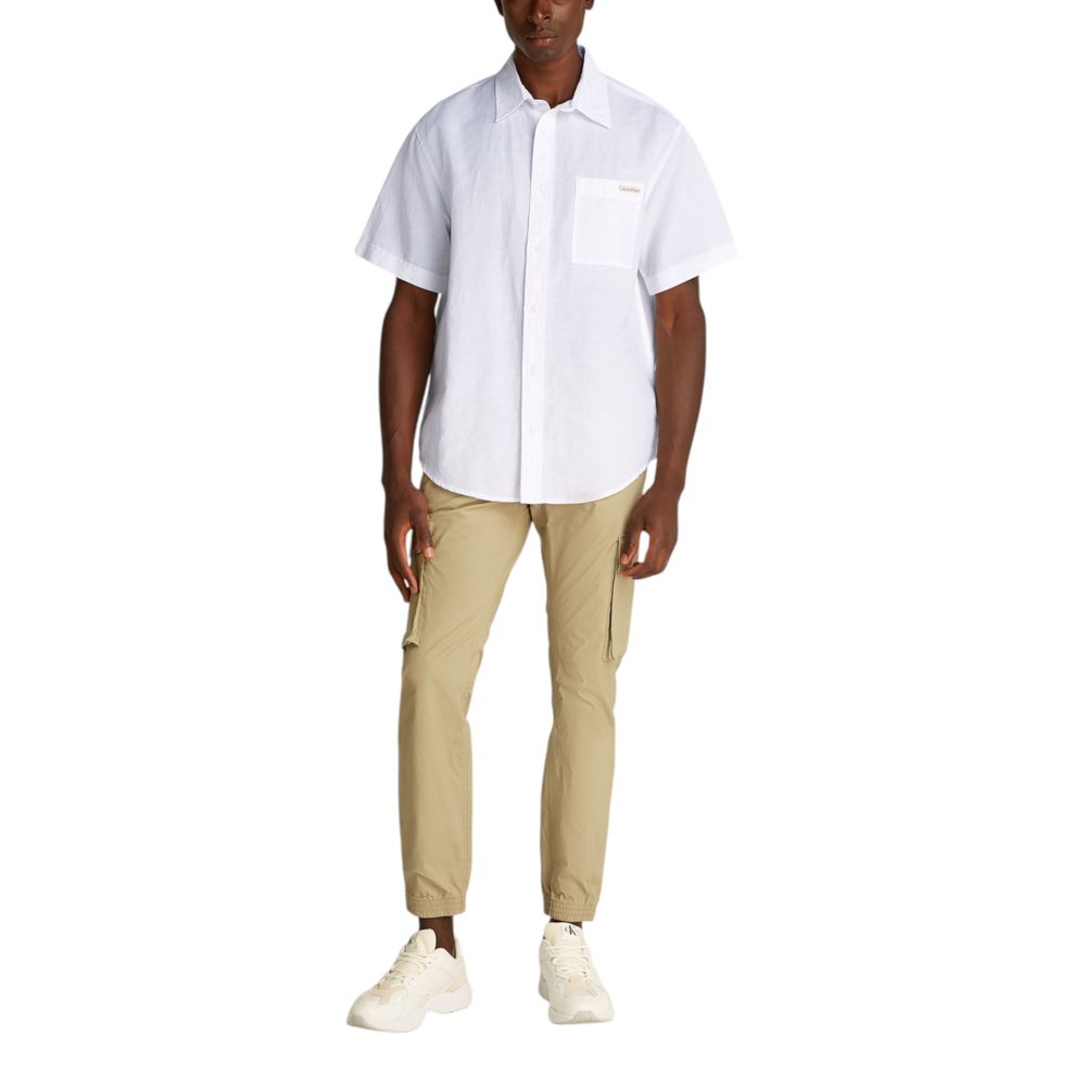 White Linen Shortsleeve