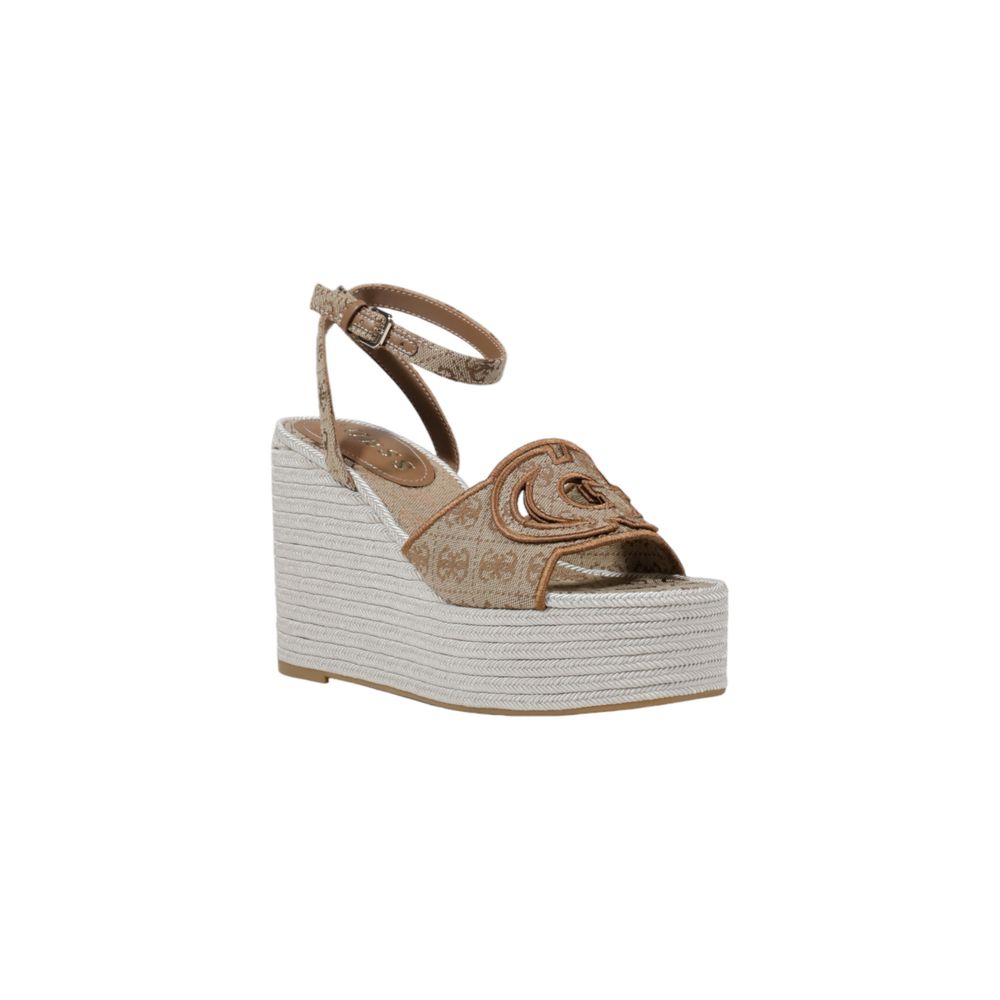 Beige Polyester High Heel