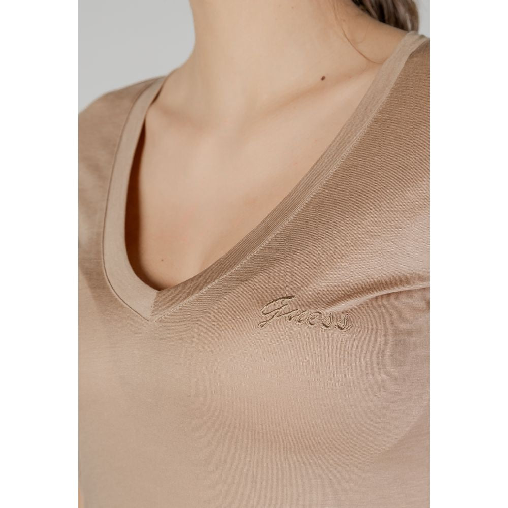 Beige Lyocell T-Shirt