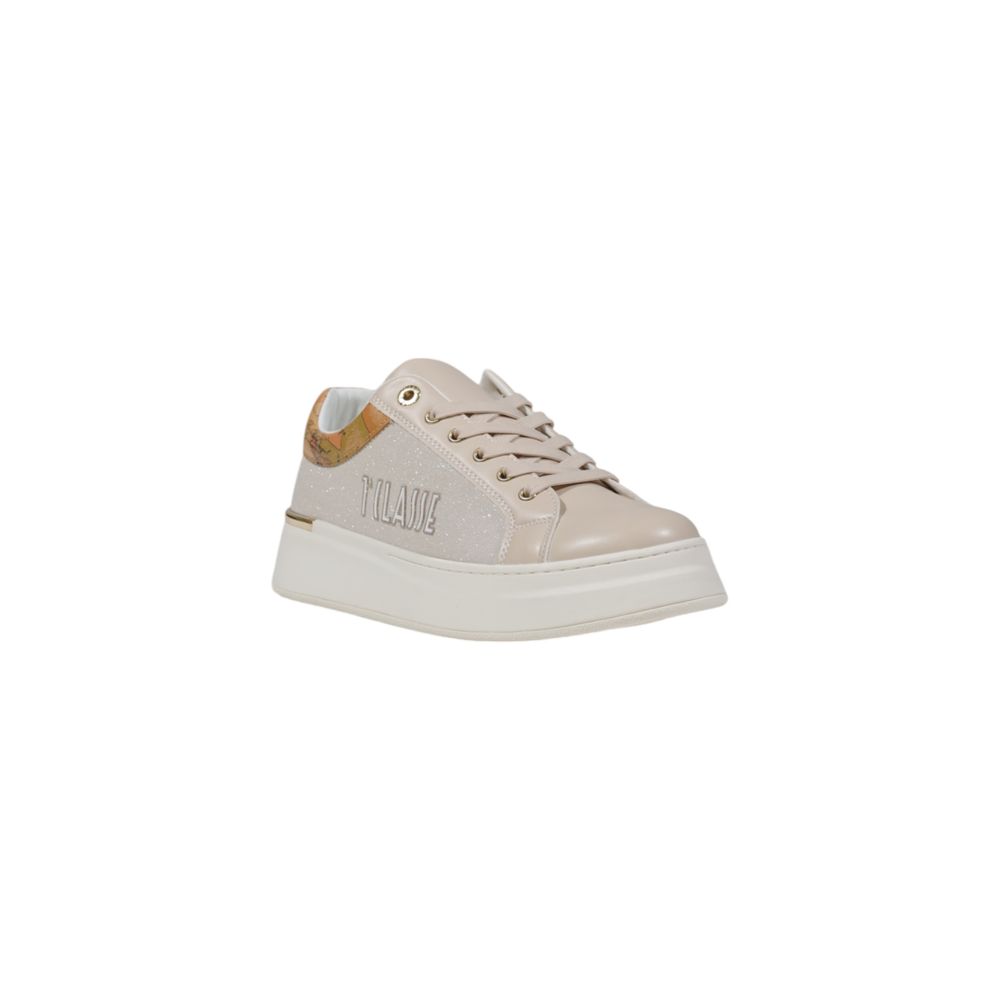 Beige Polyester Sneaker