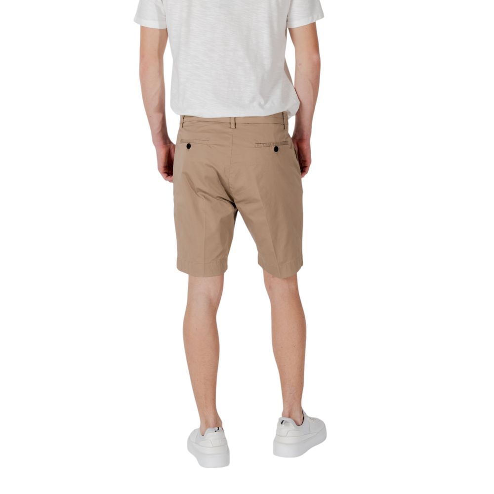 Beige Cotton Bermuda