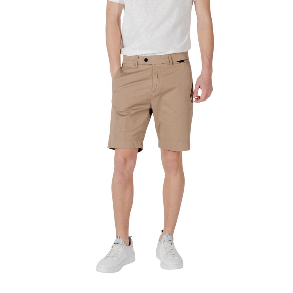Beige Cotton Bermuda