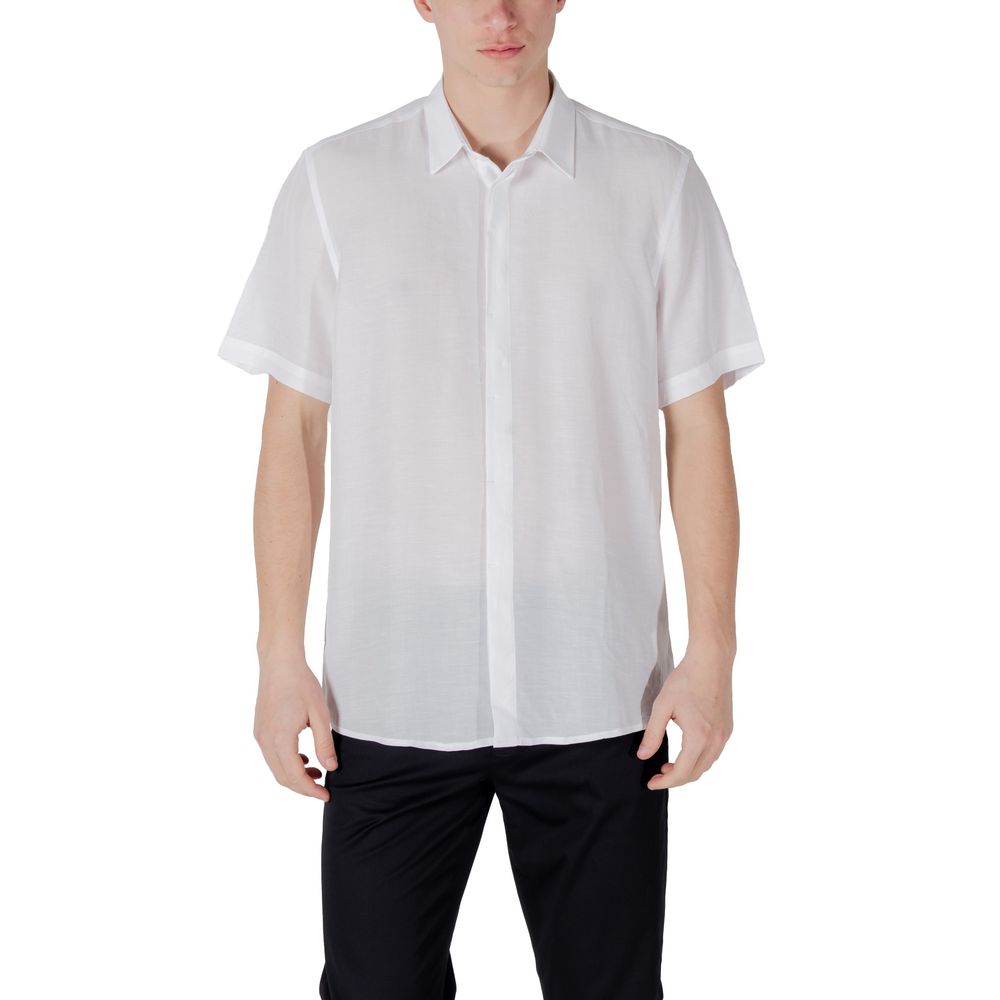 White Lyocell Shortsleeve