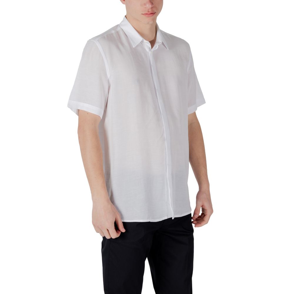 White Lyocell Shortsleeve