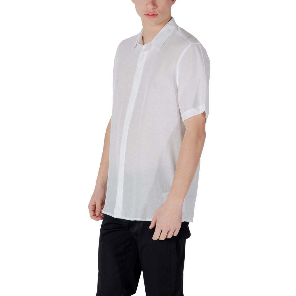White Lyocell Shortsleeve