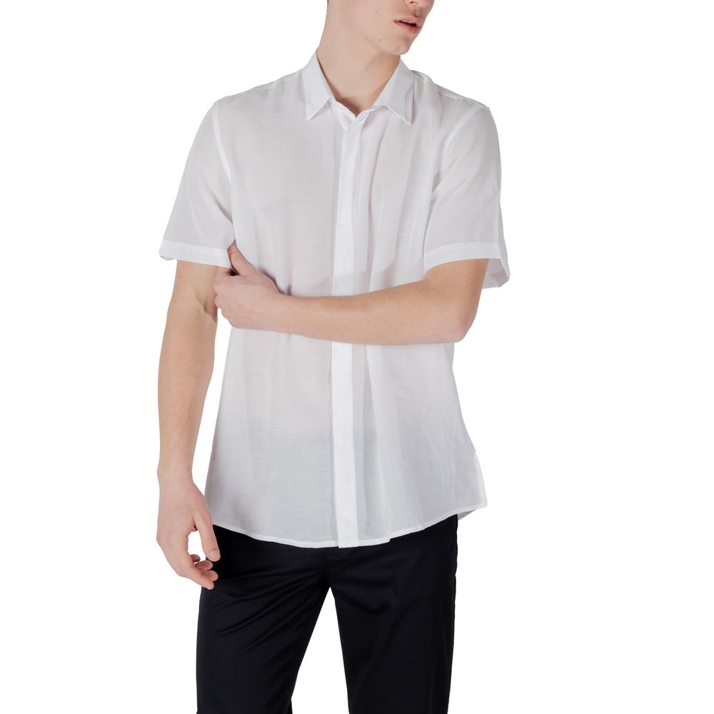 White Lyocell Shortsleeve