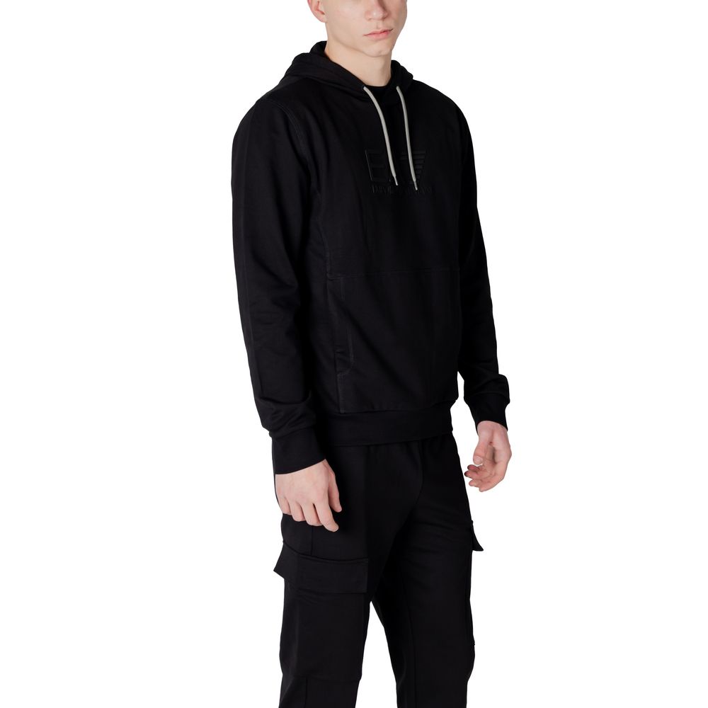 Black Cotton Hoody