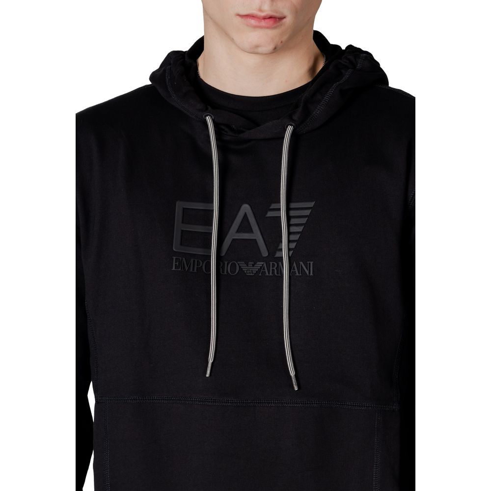 Black Cotton Hoody