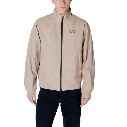 Beige Polyamide Jackets & Coat