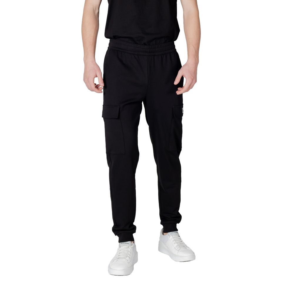 Black Cotton Joggers Workout Pant