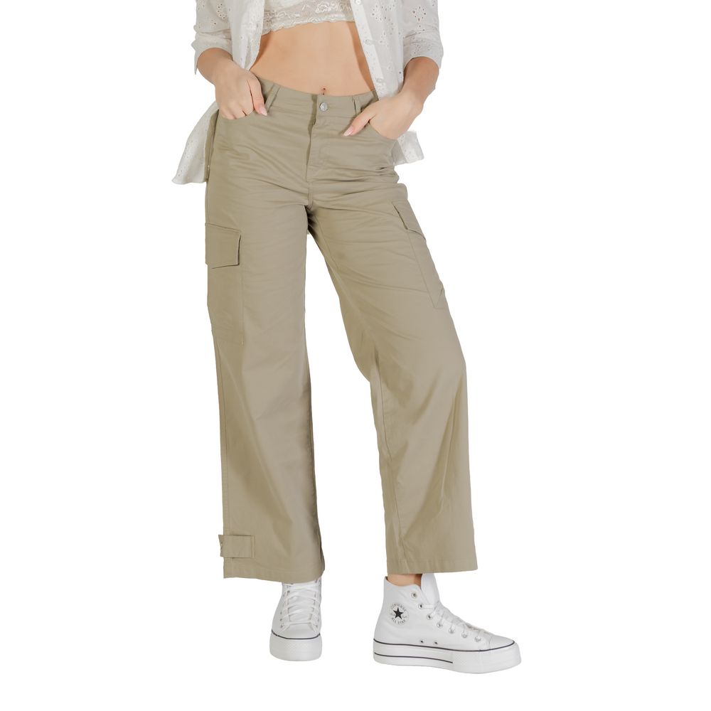 Beige Cotton Pant