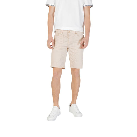 Beige Cotton Bermuda