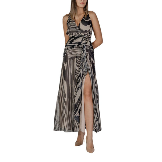 Beige Polyester Long