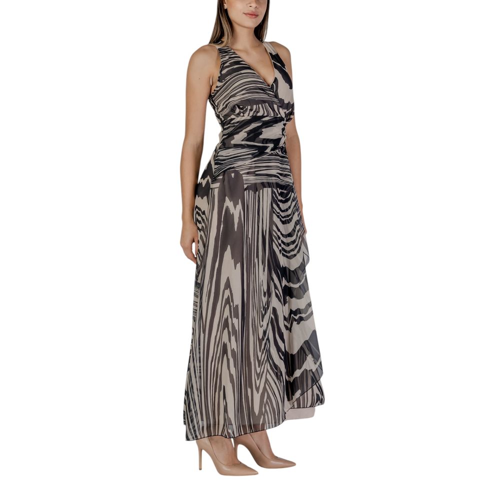 Beige Polyester Long