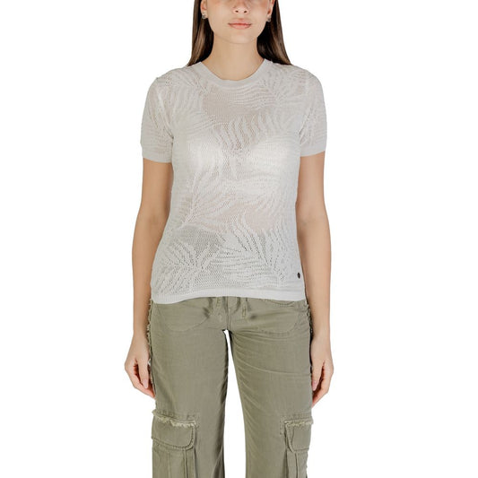 White Viscose T-Shirt