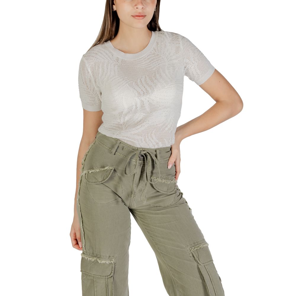 White Viscose T-Shirt