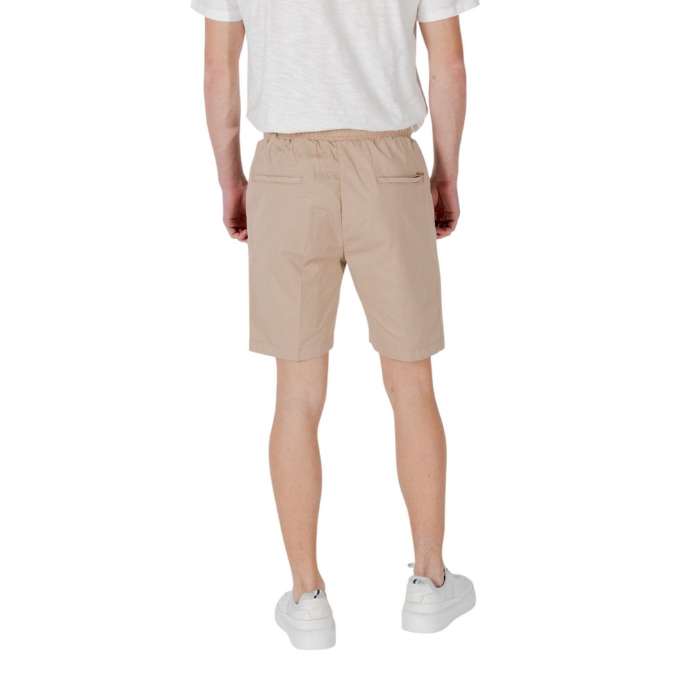 Beige Cotton Bermuda