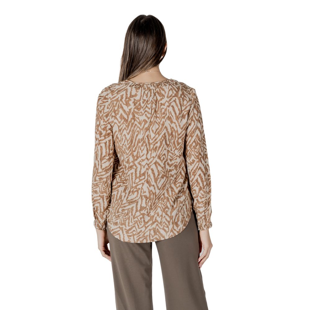 Beige Viscose Blouse