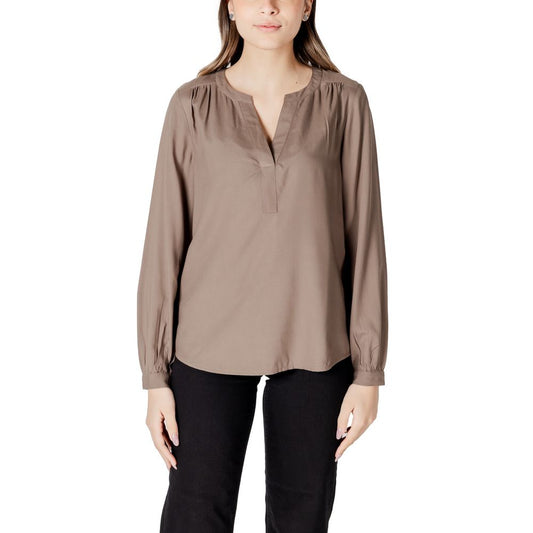 Beige Viscose Blouse