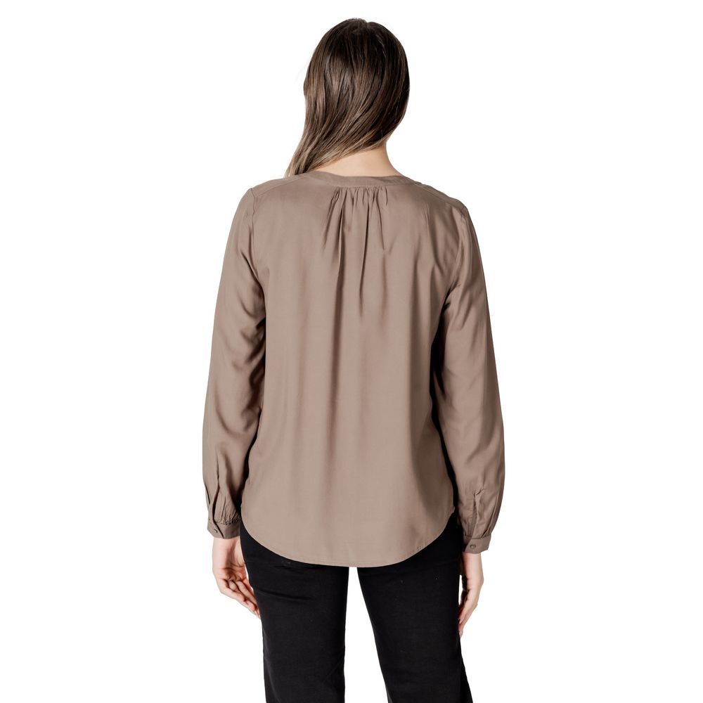 Beige Viscose Blouse