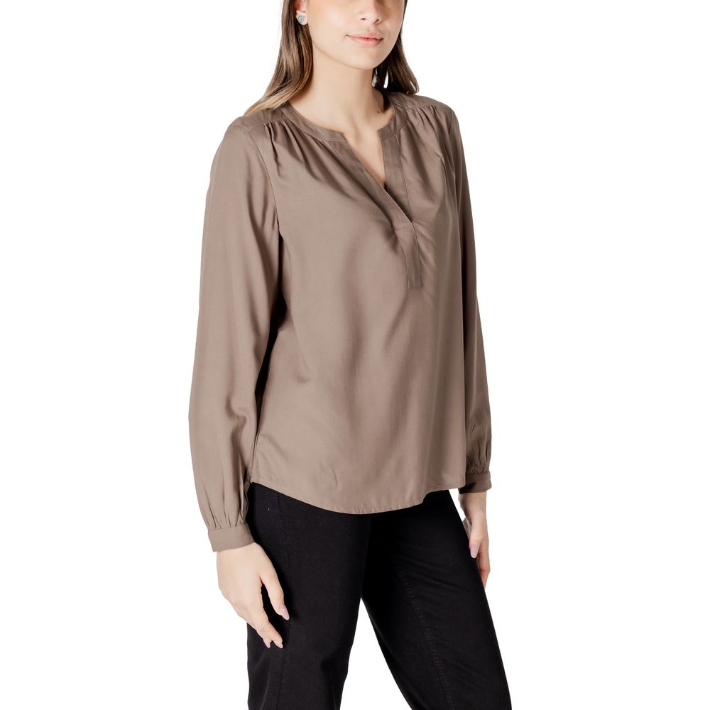 Beige Viscose Blouse