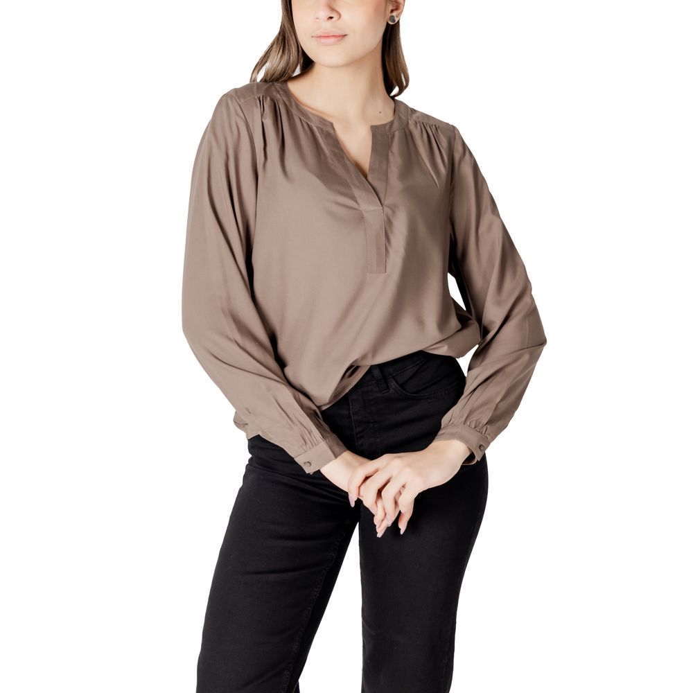 Beige Viscose Blouse
