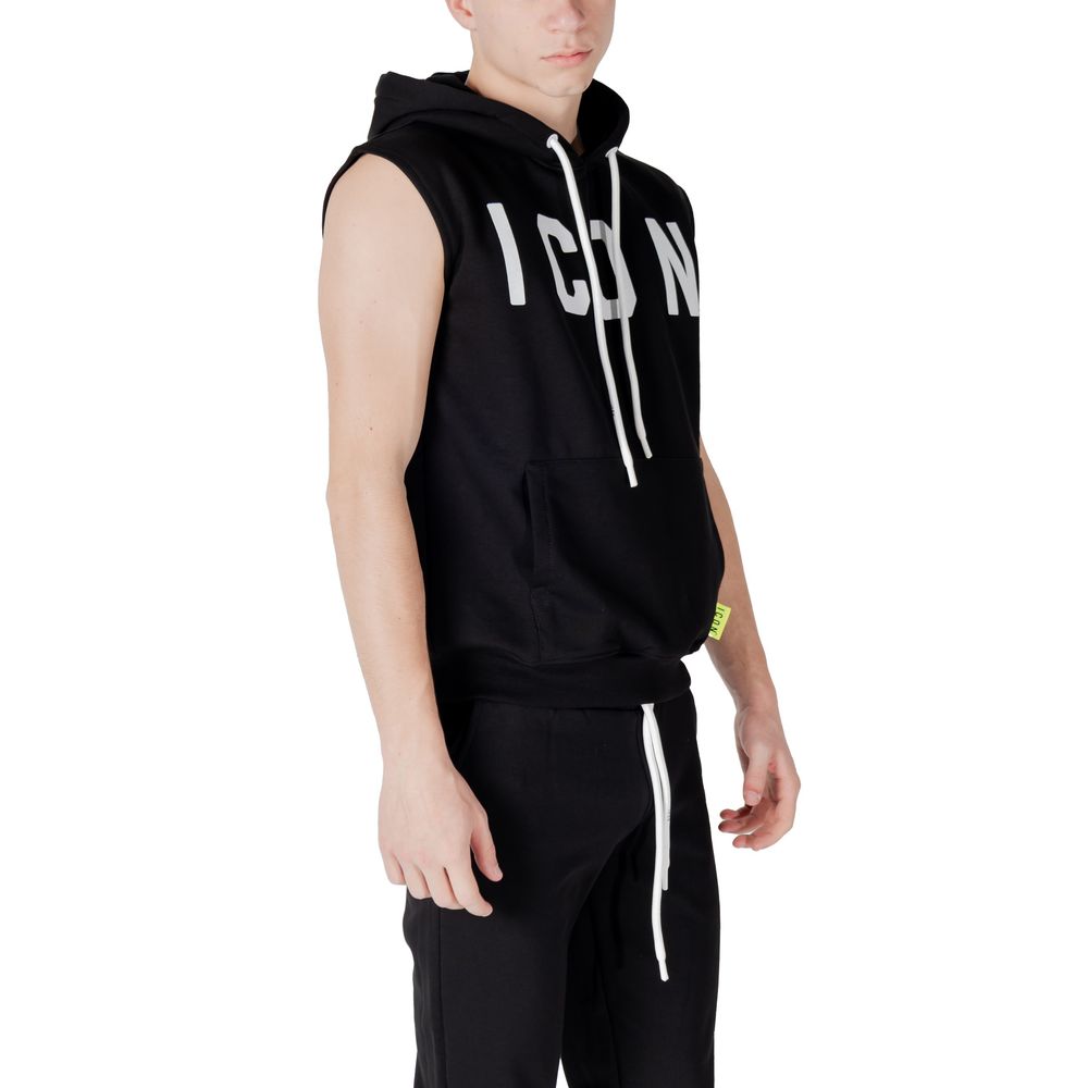Black Cotton Hoody