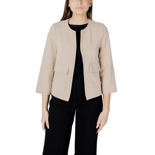 Beige Modal Jackets & Coat