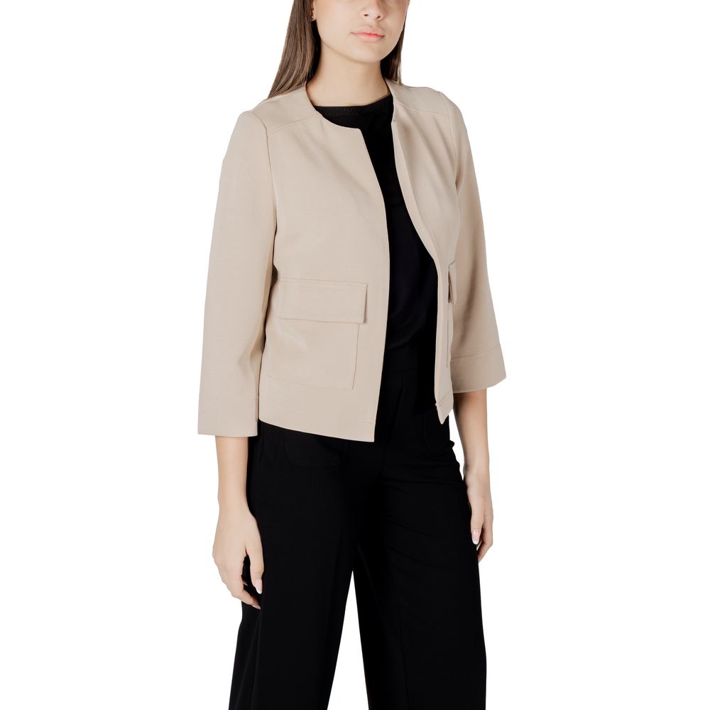 Beige Modal Jackets & Coat