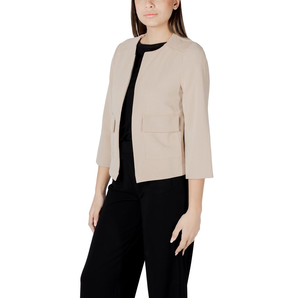 Beige Modal Jackets & Coat