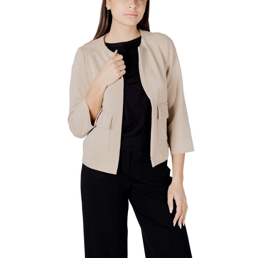 Beige Modal Jackets & Coat