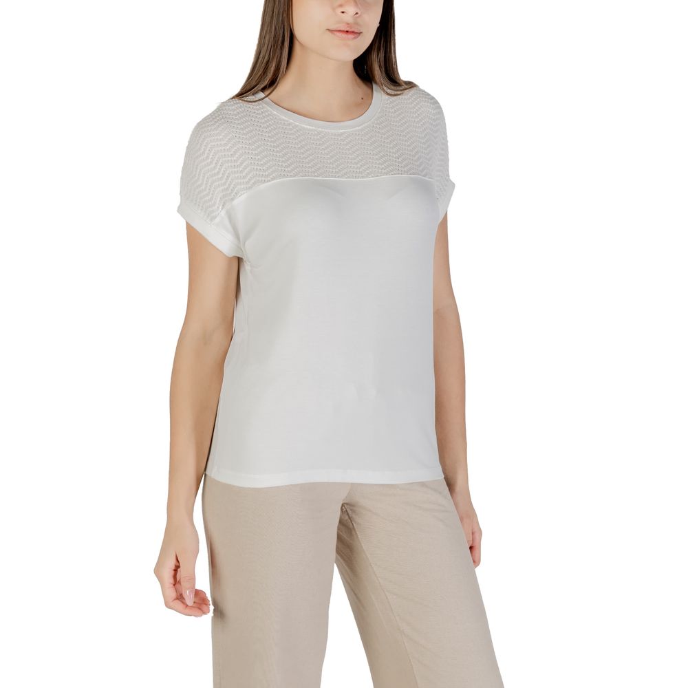 White Viscose T-Shirt