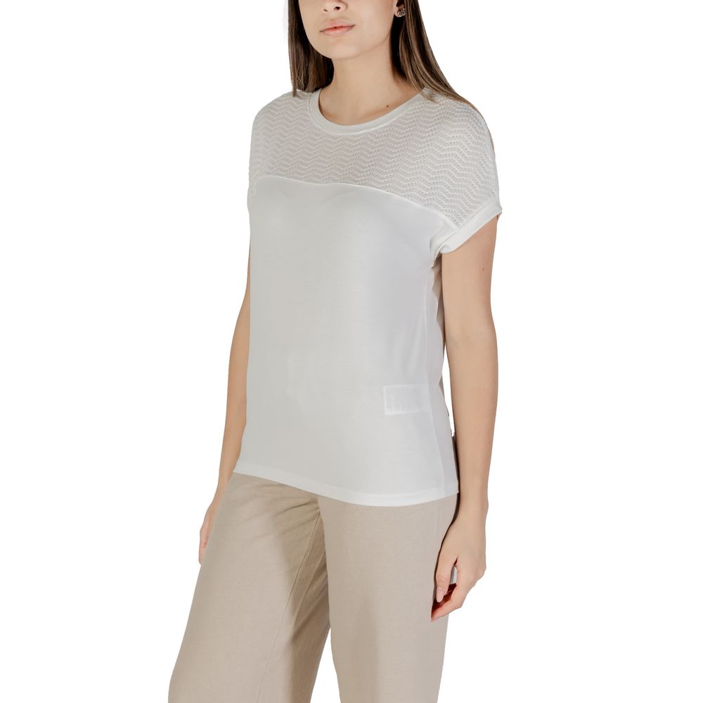 White Viscose T-Shirt