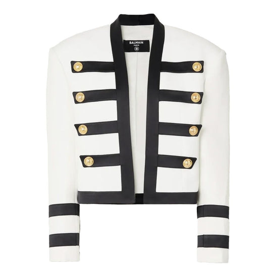 White Viscose Suits & Blazer
