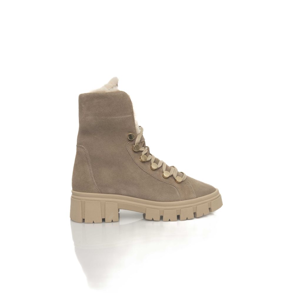 Beige Cowhide Boot