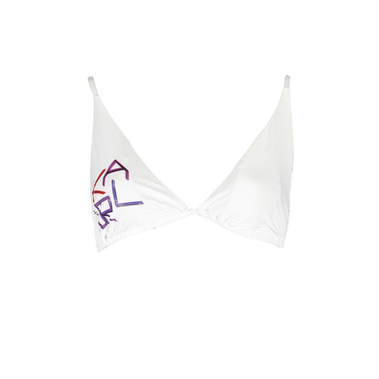 White Elastane Swimwear