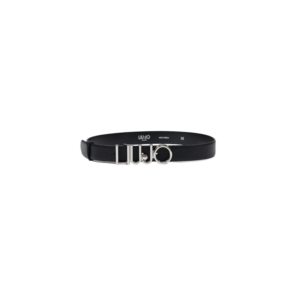 Black Artificial Leather Belt