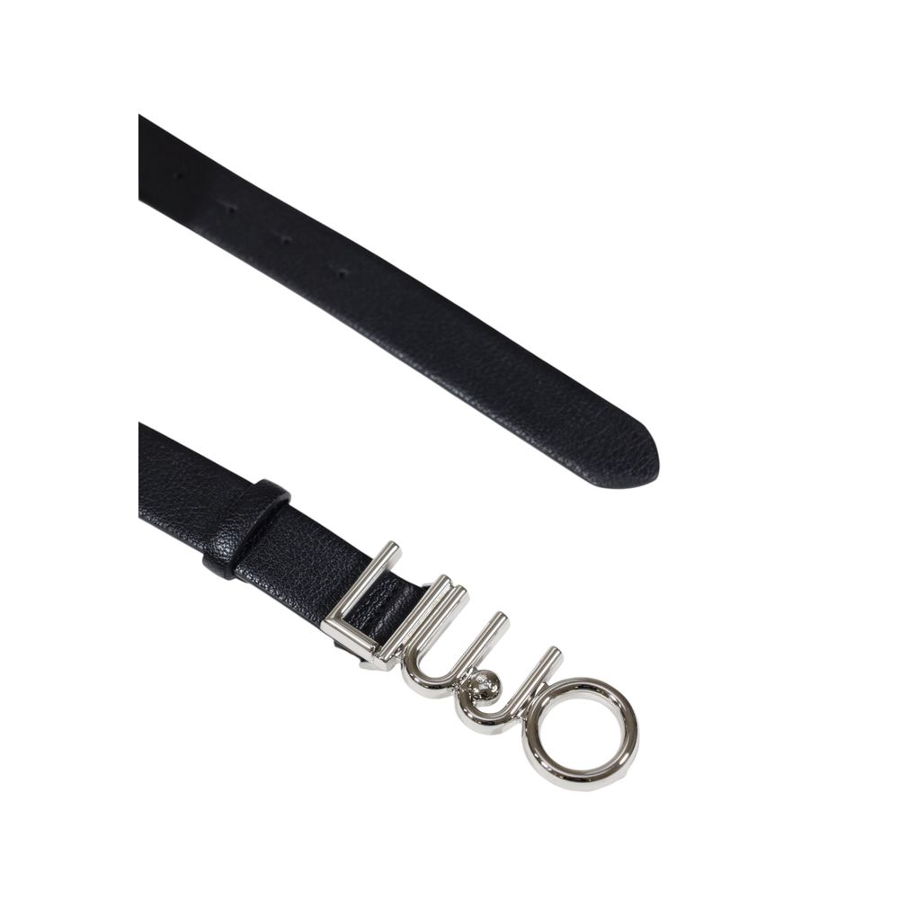 Black Artificial Leather Belt