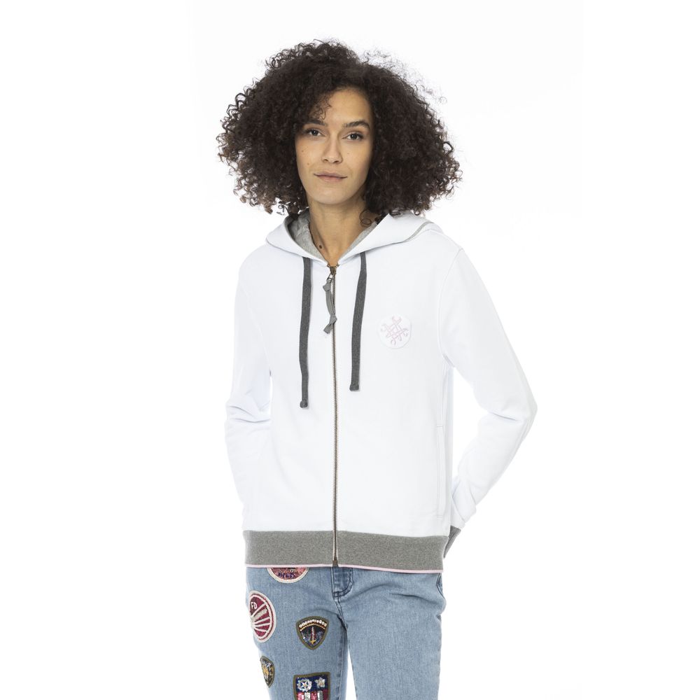 White Cotton Sweatshirt