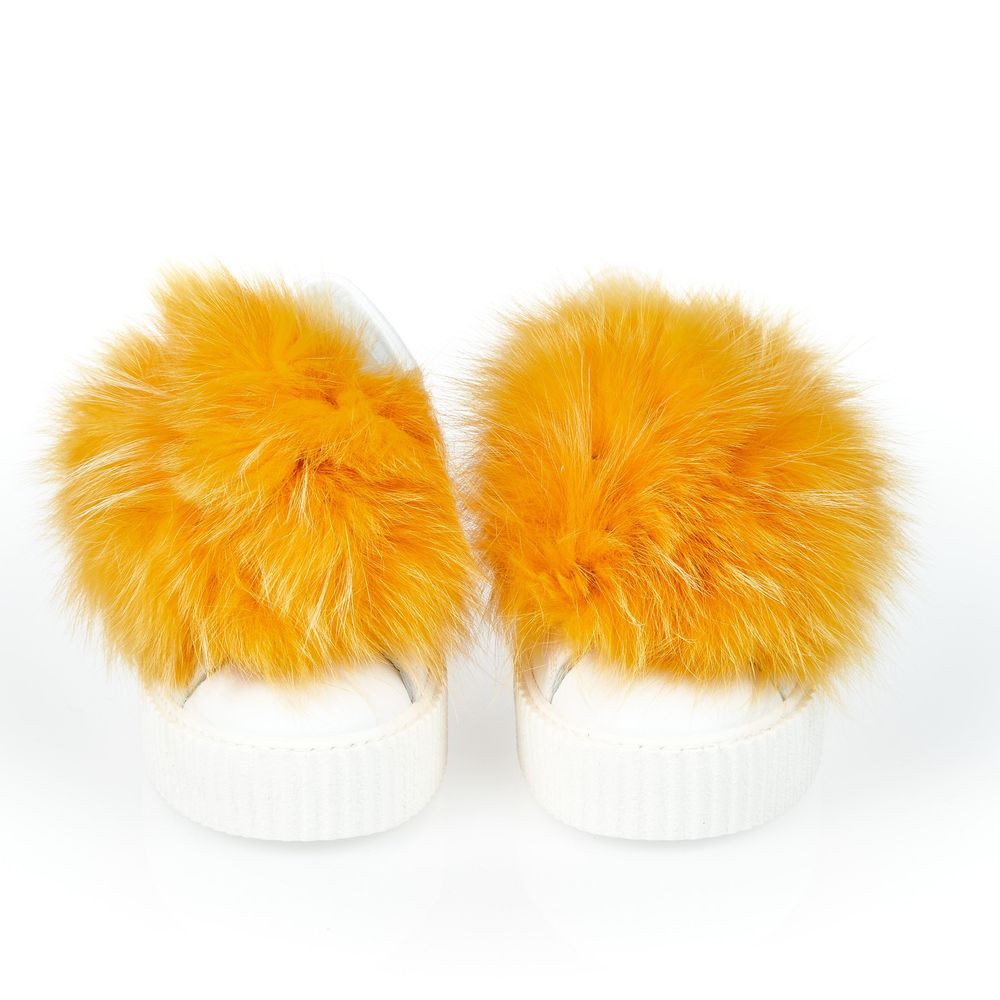 White Textile Shoe