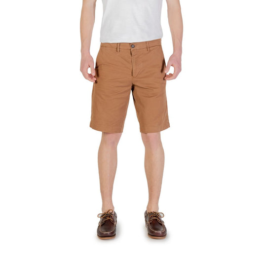 Beige Cotton Bermuda