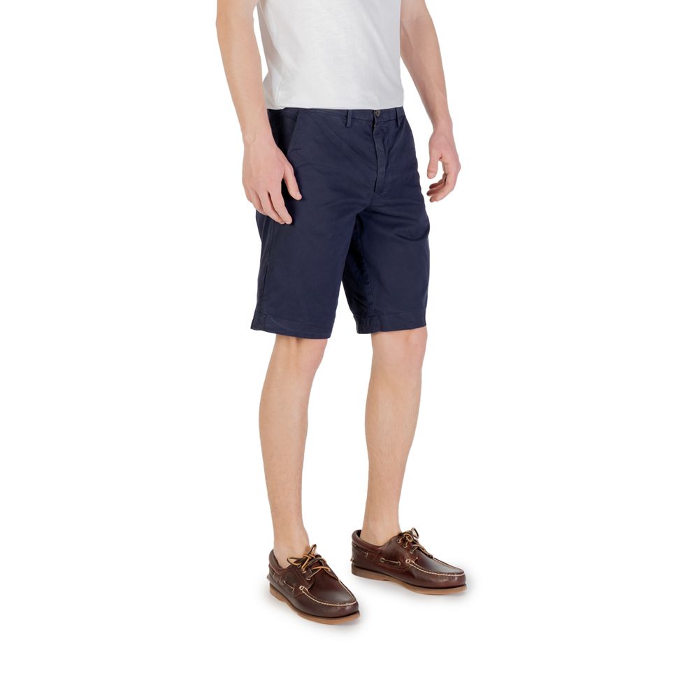 Blue Cotton Bermuda