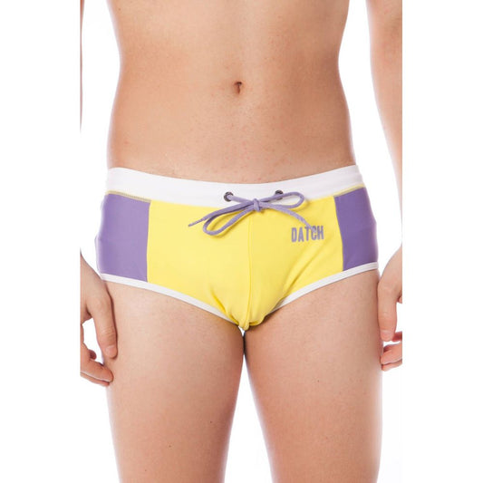 Yellow Elastane Swimwear