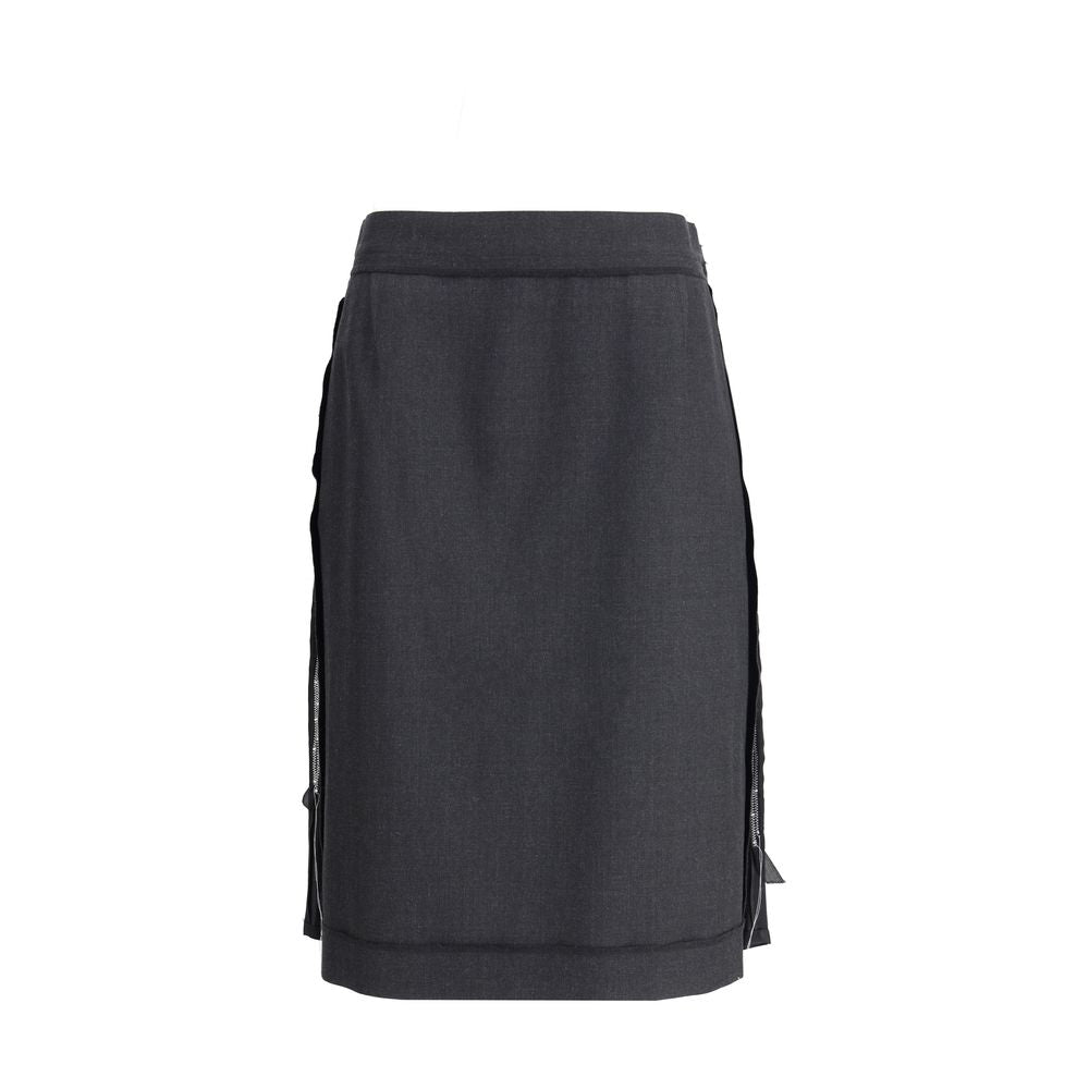 Wool Midi Skirt