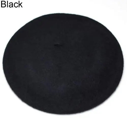 Fashion Classic Solid Color Winter French Style Beret Artist Hat Wool Felt Casual Women Cap Comfortable Xmas Gift Spring Autumn