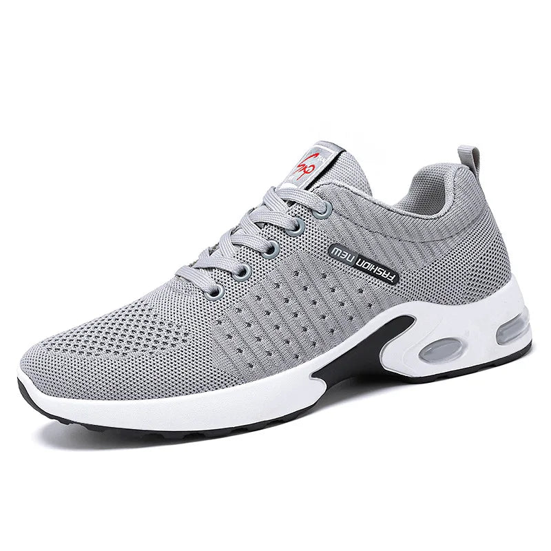 lace-up running shoes