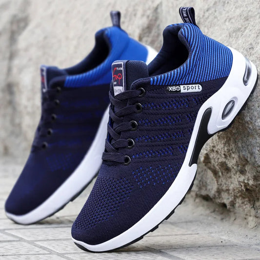 lace-up running shoes