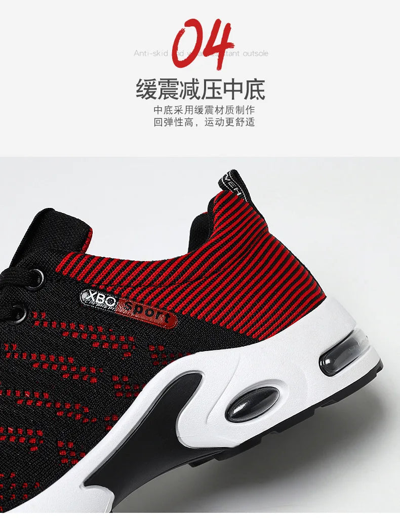 lace-up running shoes