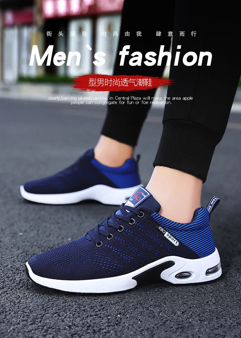 lace-up running shoes