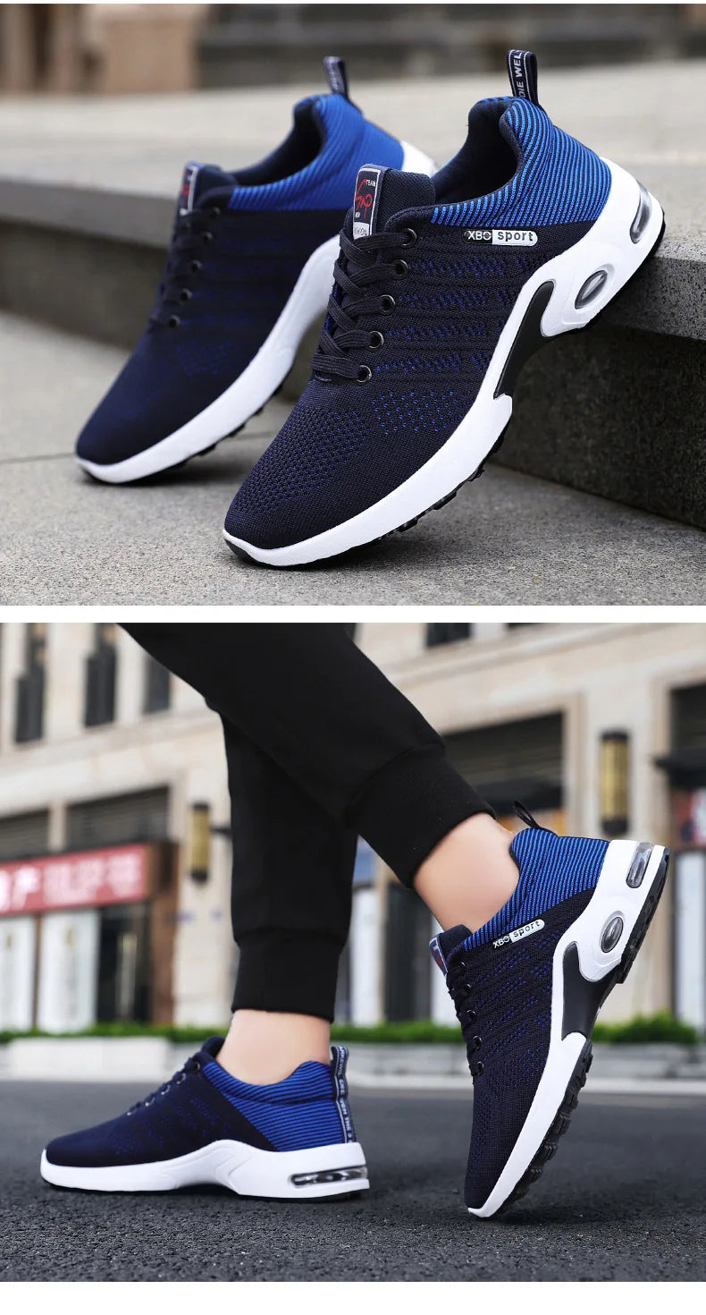 lace-up running shoes
